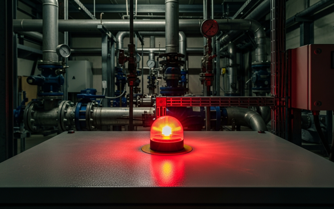 Voyant rouge allumé sur une station de relevage : significations et réparations